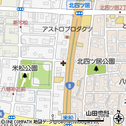 ８番らーめん 米松店周辺の地図
