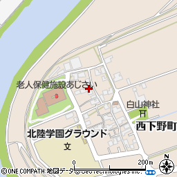 福井県福井市西下野町13-10-1周辺の地図