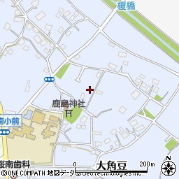 茨城県つくば市大角豆841周辺の地図