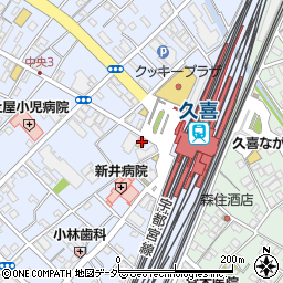 セブンイレブン久喜駅西口店周辺の地図