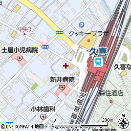 埼玉りそな銀行久喜支店 ＡＴＭ周辺の地図