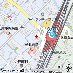 横濱魚萬 久喜西口駅前店周辺の地図