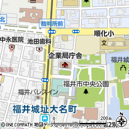 福井市役所　企業局・上下水道事業部下水管路課周辺の地図