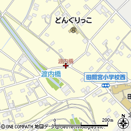 渡内橋周辺の地図