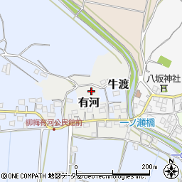茨城県かすみがうら市有河周辺の地図