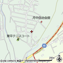 埼玉県東松山市東平1249-70周辺の地図