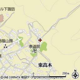 長野県諏訪郡下諏訪町東高木9900周辺の地図