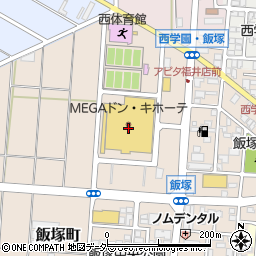 セリアＭＥＧＡドン・キホーテＵＮＹ福井店周辺の地図
