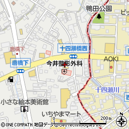 上州屋岡谷店周辺の地図