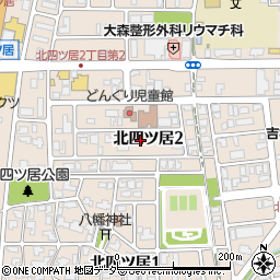 福井県福井市北四ツ居周辺の地図