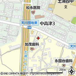 茨城県土浦市永国892-2周辺の地図