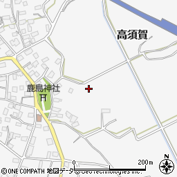 茨城県つくば市高須賀周辺の地図