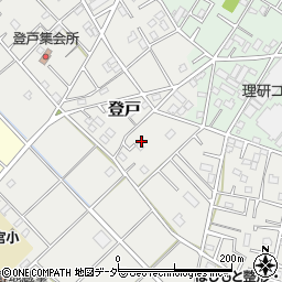 埼玉県鴻巣市登戸周辺の地図