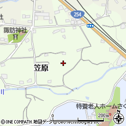 埼玉県小川町（比企郡）笠原周辺の地図