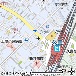 ぎょうざの満洲 久喜西口店周辺の地図