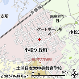 茨城県土浦市小松ケ丘町9-2周辺の地図