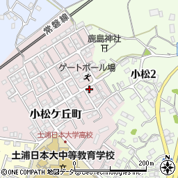 茨城県土浦市小松ケ丘町10-4周辺の地図