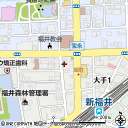 安久薬局　大手店周辺の地図