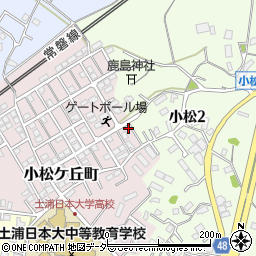 茨城県土浦市小松ケ丘町10-8周辺の地図