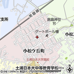 茨城県土浦市小松ケ丘町9周辺の地図