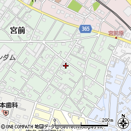 埼玉県鴻巣市宮前周辺の地図