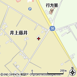 茨城県行方市井上藤井187周辺の地図