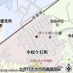 茨城県土浦市小松ケ丘町9-6周辺の地図