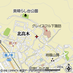 長野県諏訪郡下諏訪町9399-1周辺の地図
