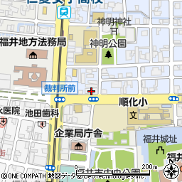 福井労働局　職業安定部雇用調整助成金周辺の地図