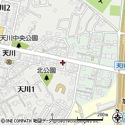 天川美容室周辺の地図