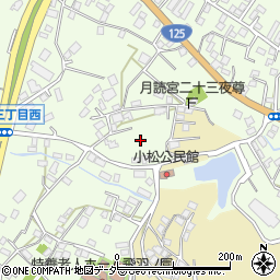 茨城県土浦市小松周辺の地図