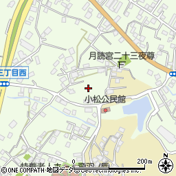 茨城県土浦市小松周辺の地図