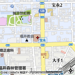 福井県庁舎出先機関　国際交流会館・パスポート案内周辺の地図