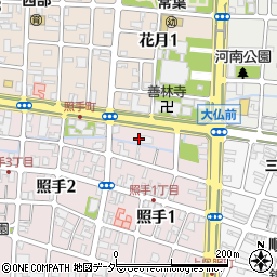 西厳寺周辺の地図