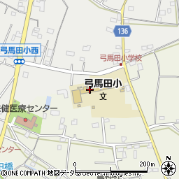 坂東市立弓馬田小学校周辺の地図