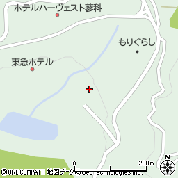 蓼科東急リゾートテニスコート周辺の地図