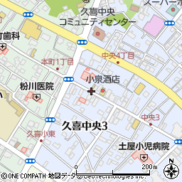 愛生会病院前周辺の地図