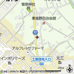 千葉県野田市東高野77周辺の地図