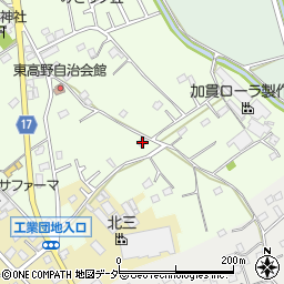 千葉県野田市東高野105周辺の地図