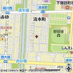 長野県諏訪郡下諏訪町清水町4486周辺の地図
