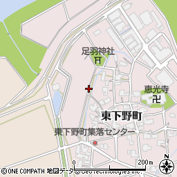 福井県福井市東下野町周辺の地図