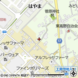 千葉県野田市東高野53-1周辺の地図