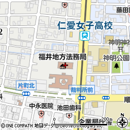 名古屋　出入国在留管理局・福井出張所周辺の地図