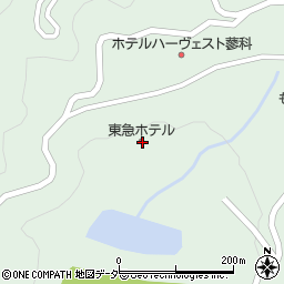 蓼科東急ホテル周辺の地図