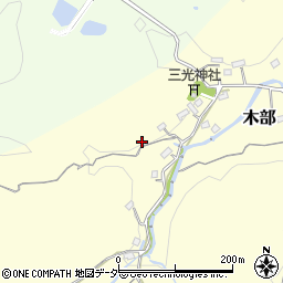 埼玉県比企郡小川町木部466-3周辺の地図