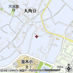 茨城県つくば市大角豆1364周辺の地図