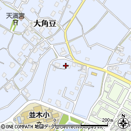 茨城県つくば市大角豆1363周辺の地図