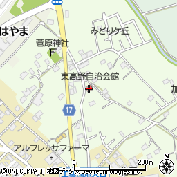 東高野自治会館周辺の地図