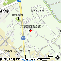 千葉県野田市東高野93周辺の地図