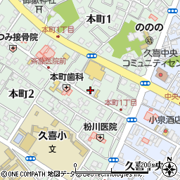 矢島製麺所周辺の地図